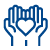 hands holding heart icon